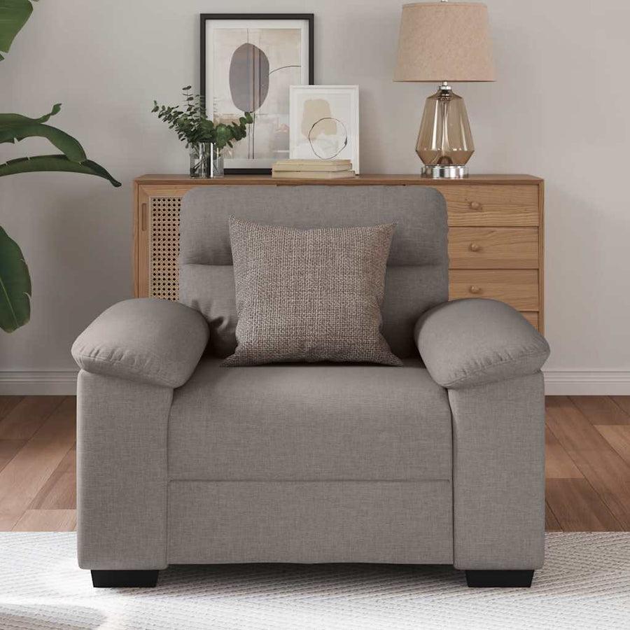 Sofastoel Taupe 100x81x84 cm Stof