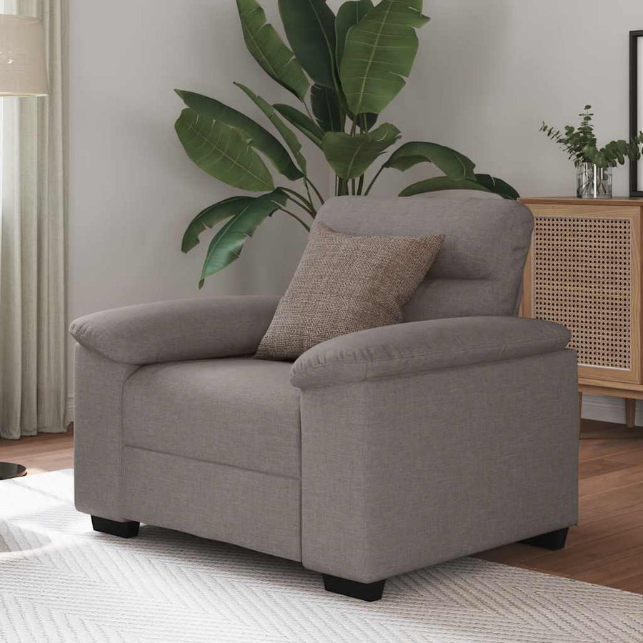 Sofastoel Taupe 100x81x84 cm Stof