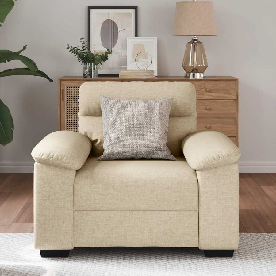 Sofastoel Crème 100x81x84 cm Stof