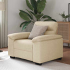 Armchair Cream 100x81x84 cm Fabric