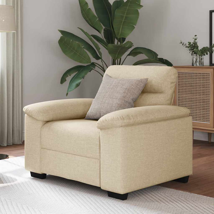 Sofastoel Crème 100x81x84 cm Stof