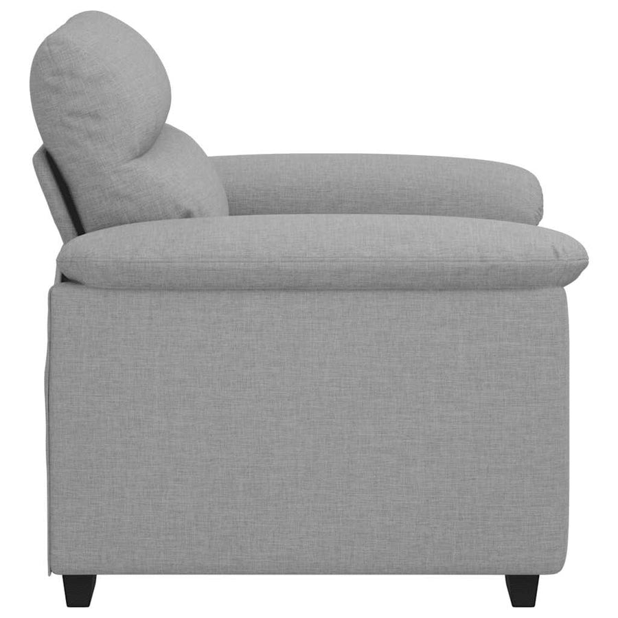 Sofastoel Wolkgrijs 100x81x84 cm Stof