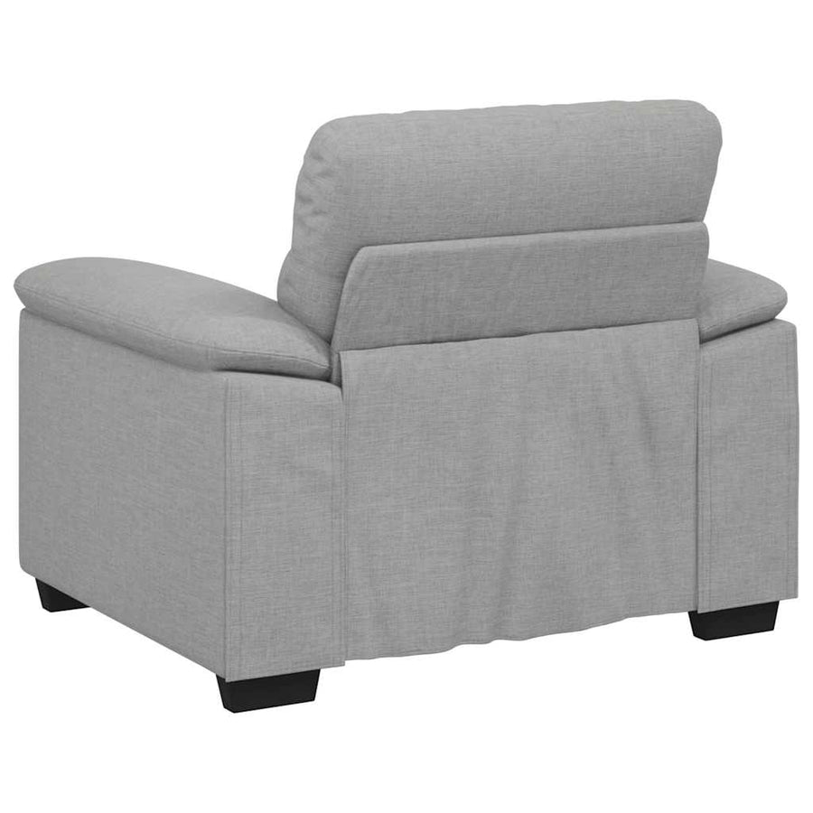 Sofastoel Wolkgrijs 100x81x84 cm Stof