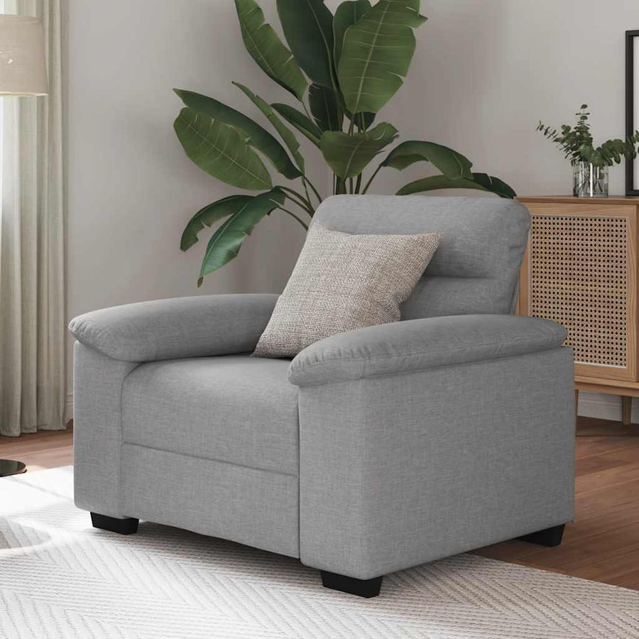 Sofastoel Wolkgrijs 100x81x84 cm Stof