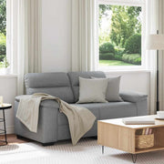2-zitsbank 160x81x84 cm stof lichtgrijs