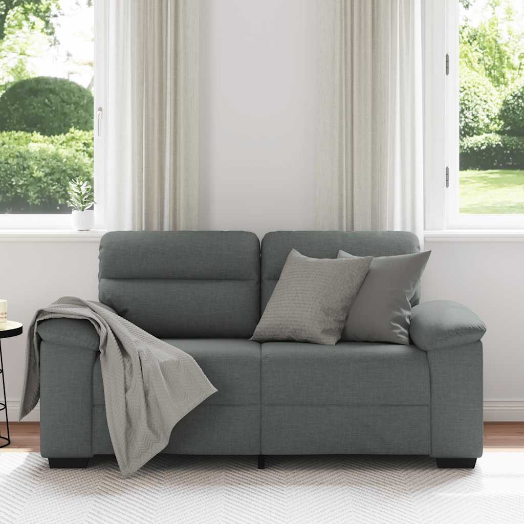2-Zitsbank Stof 120 cm Donkergrijs