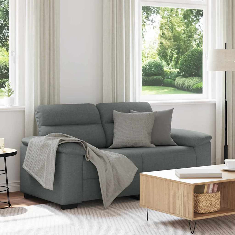 2-Zitsbank Stof 120 cm Donkergrijs