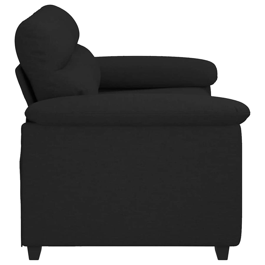 2-Zitsbank Stof 120 cm Zwart