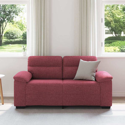 2-zitsbank wijnrood 160x81x84 cm stof