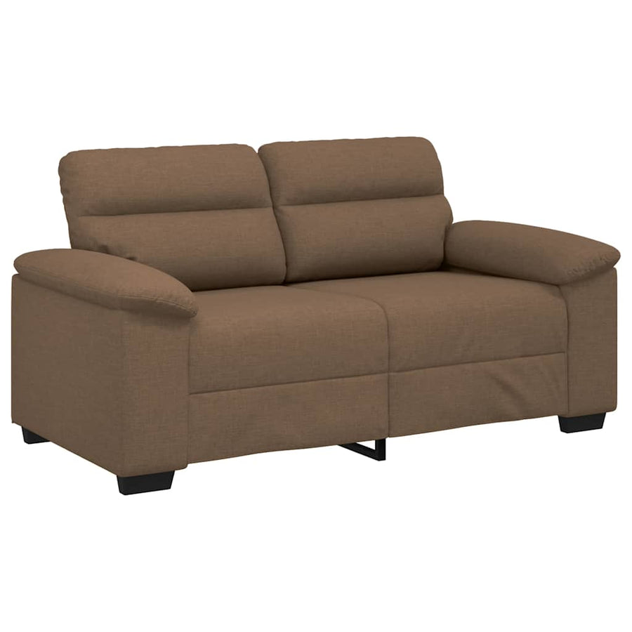 2-zitsbank bruin 160x81x84 cm stof