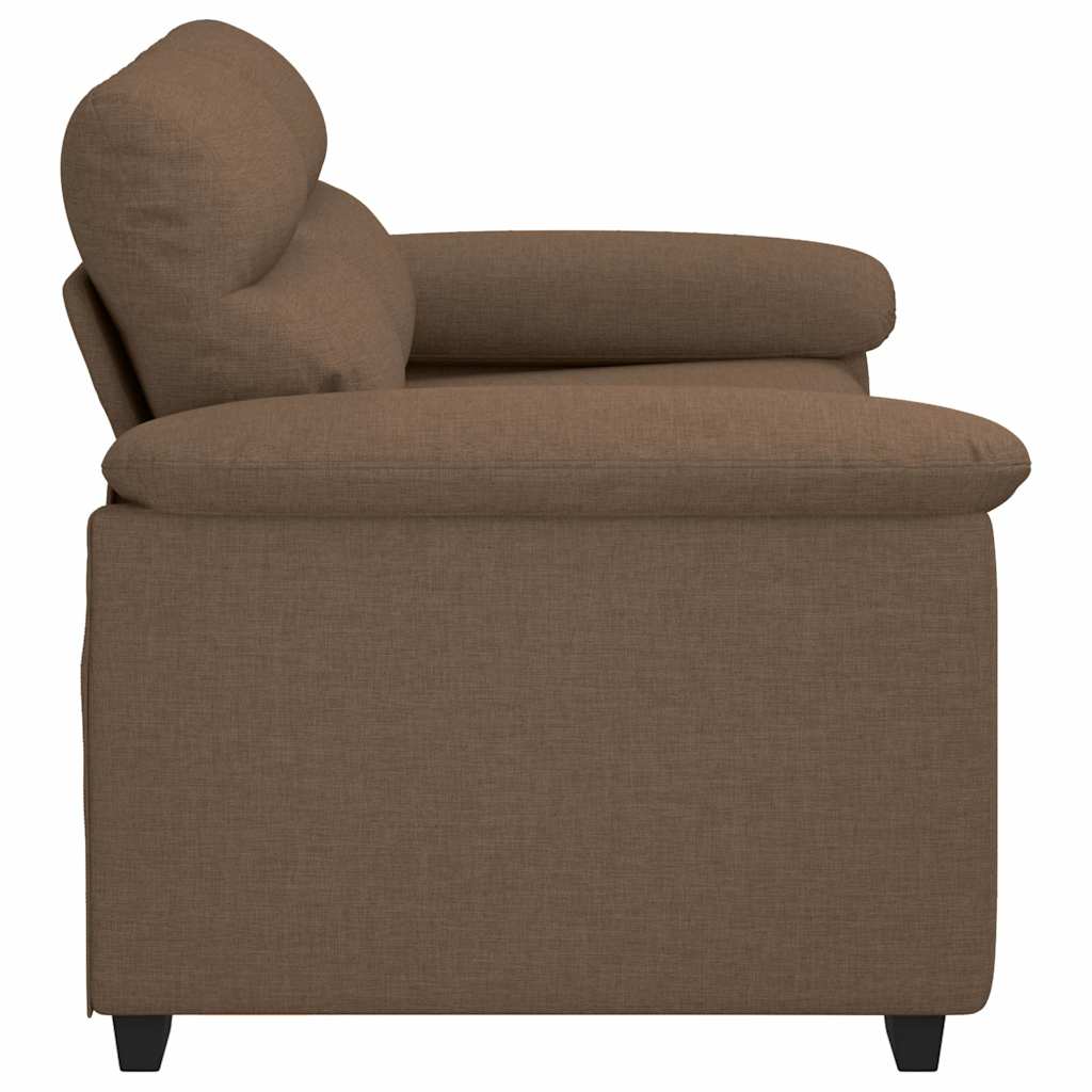 2-zitsbank bruin 160x81x84 cm stof