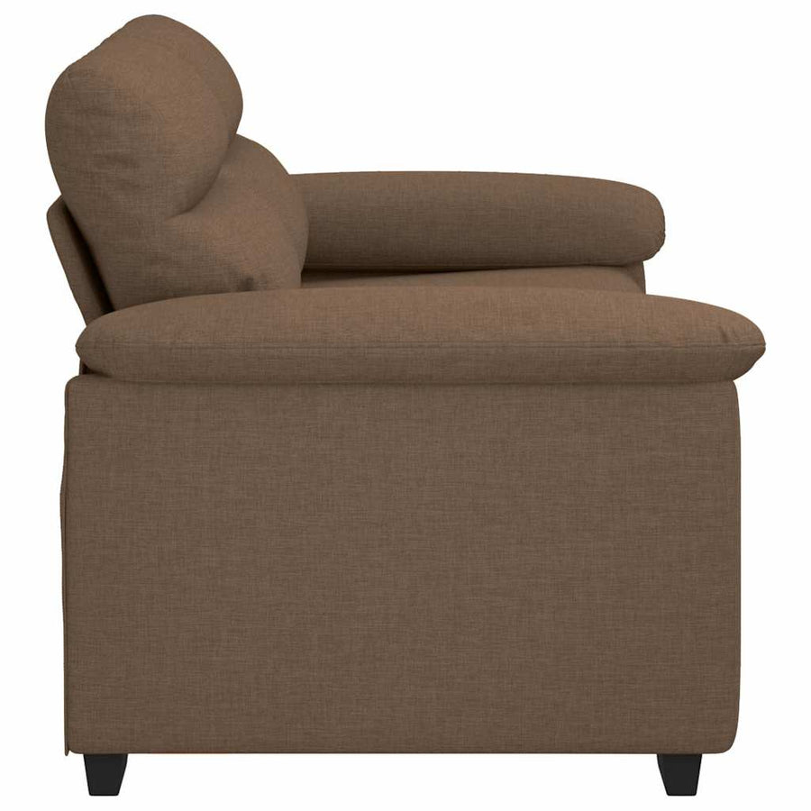 2-zitsbank bruin 160x81x84 cm stof