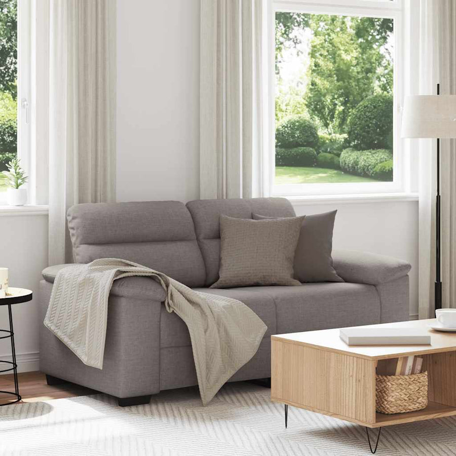 2-zitsbank Taupe 160x81x84 cm Stof
