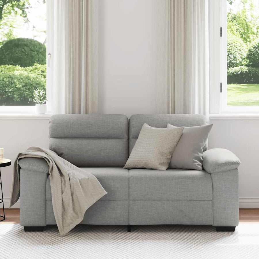 2-zitsbank Wolkengrijs 160x81x84 cm Stof