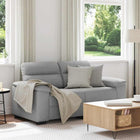 2-seater sofa Cloud Gray 160x81x84 cm Fabric