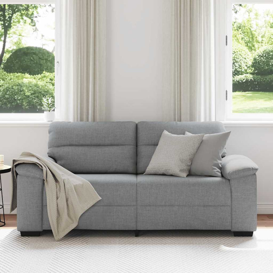 2-Zitsbank Stof 140 cm Lichtgrijs