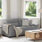 2-zitsbank 182x81x84 cm stof lichtgrijs