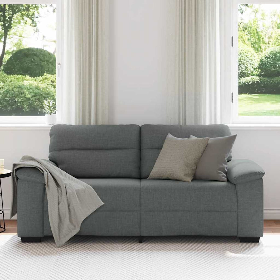 2-Zitsbank Stof 140 cm Donkergrijs
