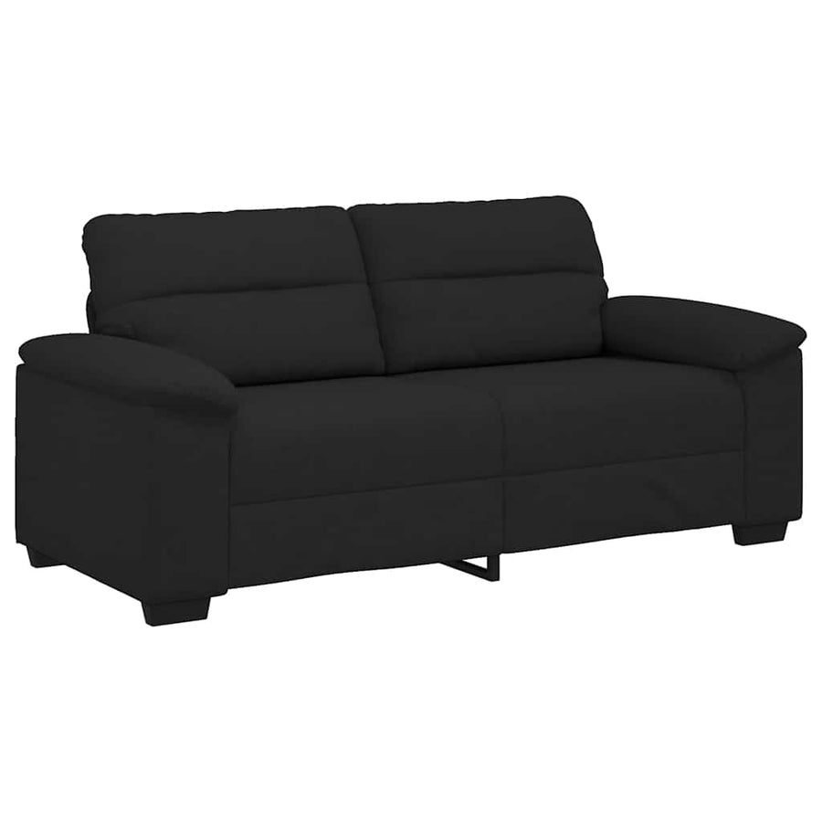 2-Zitsbank Stof 140 cm Zwart
