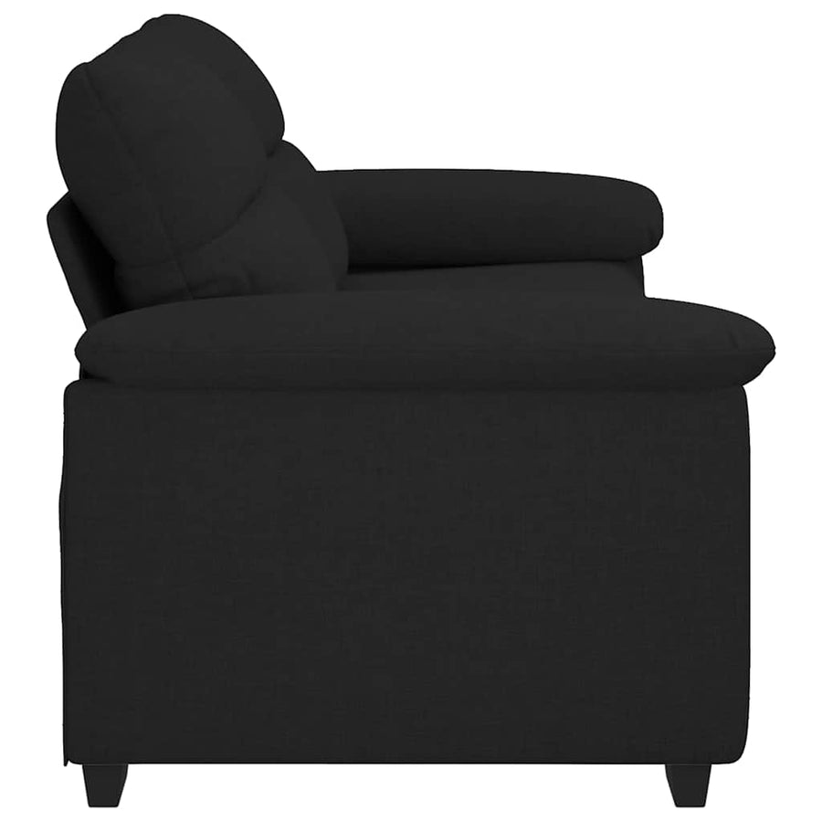 2-Zitsbank Stof 140 cm Zwart