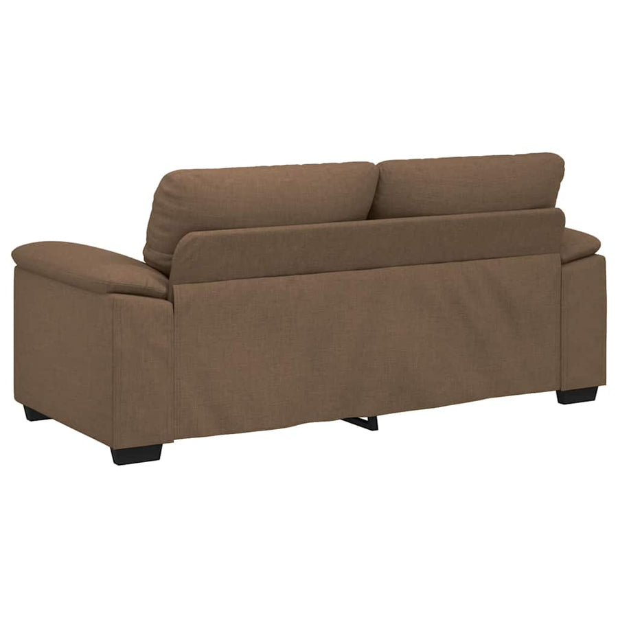 2-zitsbank bruin 180x81x84 cm stof