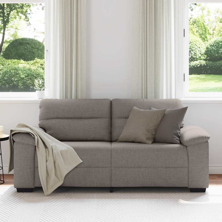 2-zitsbank Taupe 180x81x84 cm Stof