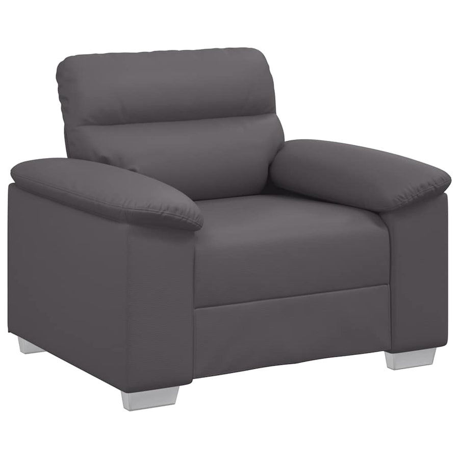 Sofastoel Grijs 100x81x84 cm Kunstleer