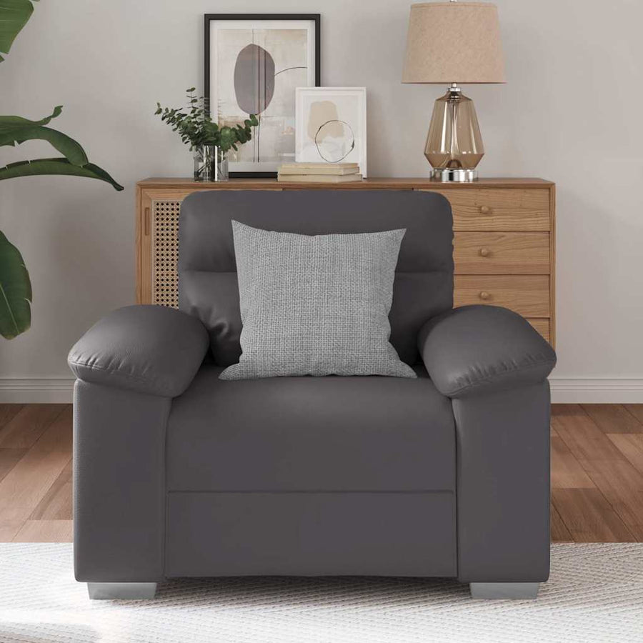 Sofastoel Grijs 100x81x84 cm Kunstleer
