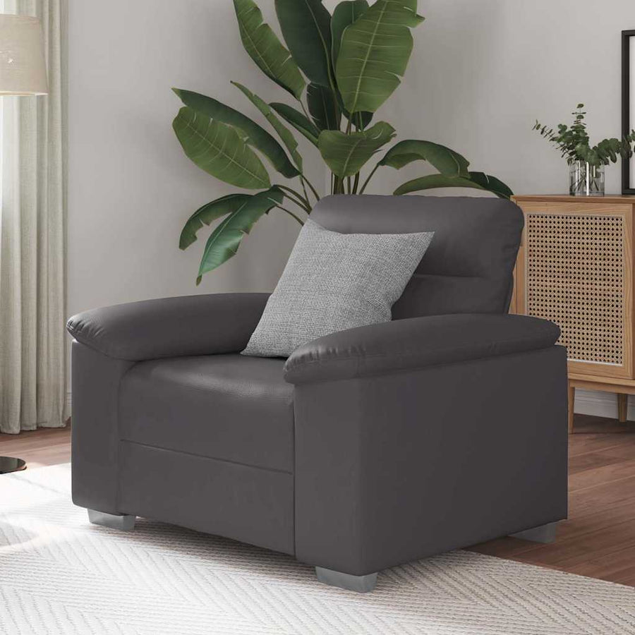 Sofastoel Grijs 100x81x84 cm Kunstleer