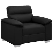 Fauteuil Kunstleer 60 cm Zwart