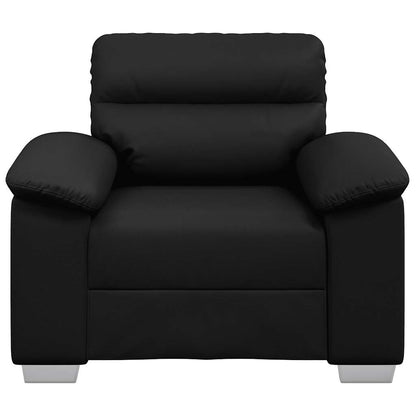 Fauteuil Kunstleer 60 cm Zwart