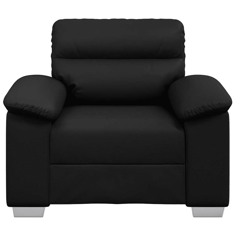 Fauteuil 100x81x84 cm kunstleer zwart