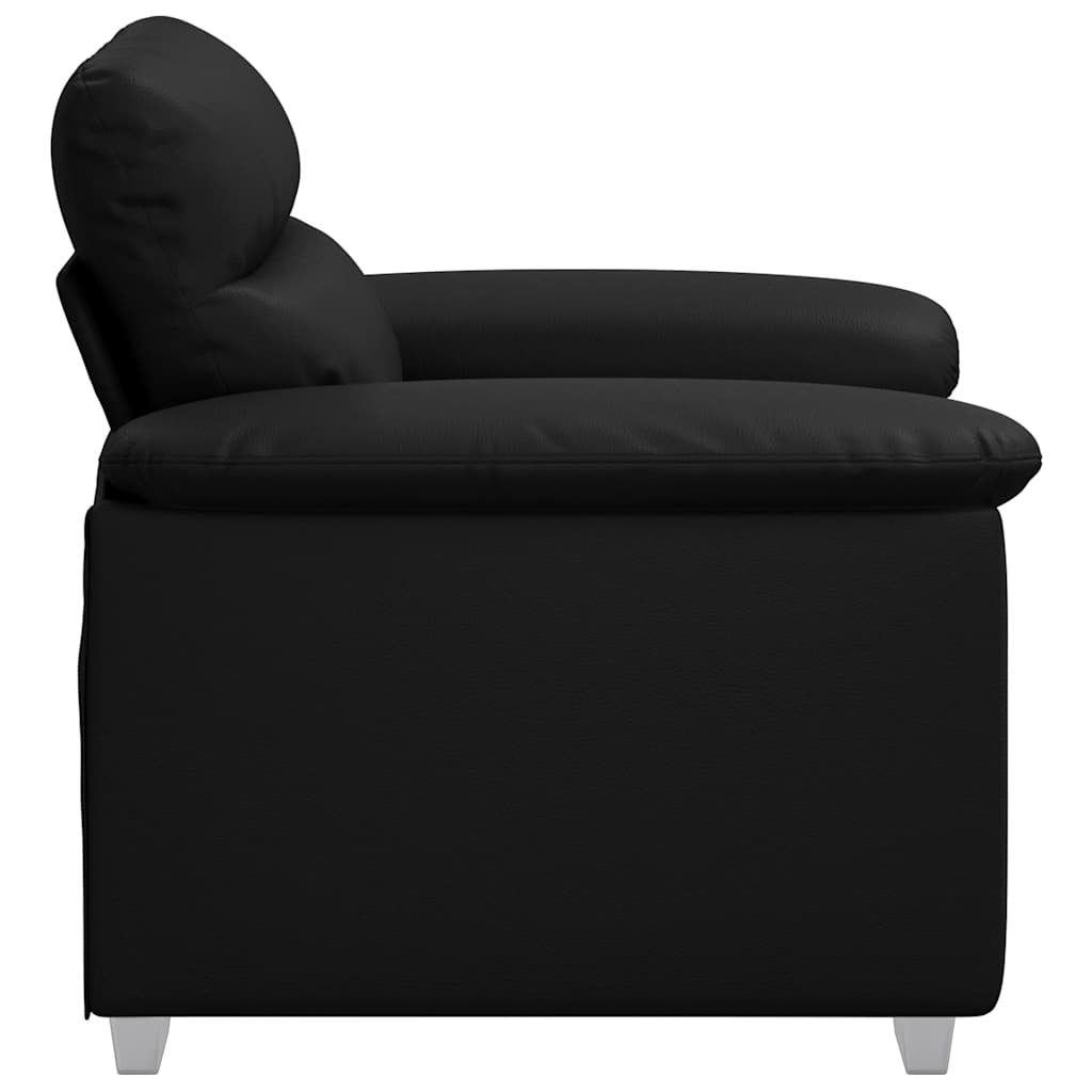 Fauteuil Kunstleer 60 cm Zwart