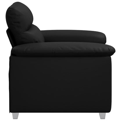 Fauteuil Kunstleer 60 cm Zwart