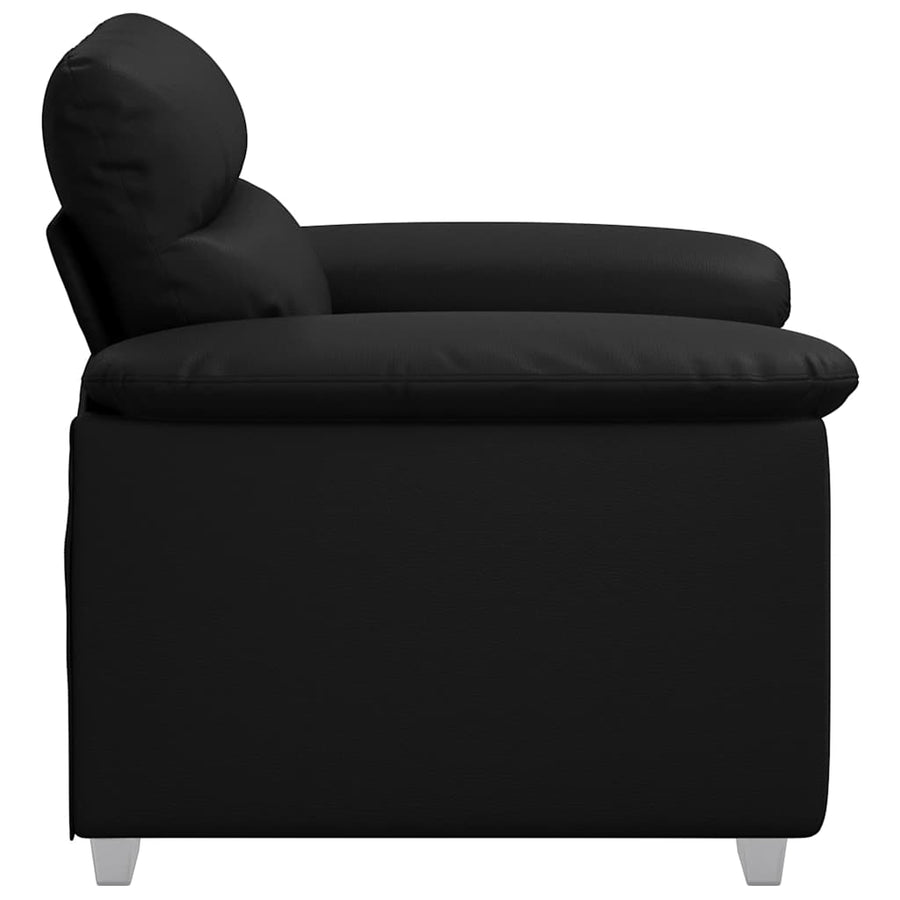 Fauteuil 100x81x84 cm kunstleer zwart