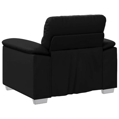 Fauteuil Kunstleer 60 cm Zwart