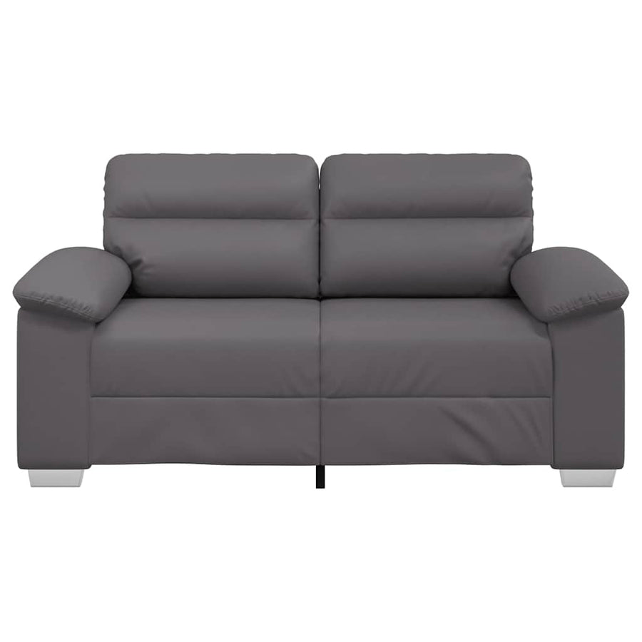 2-zitsbank grijs 120 cm kunstleer