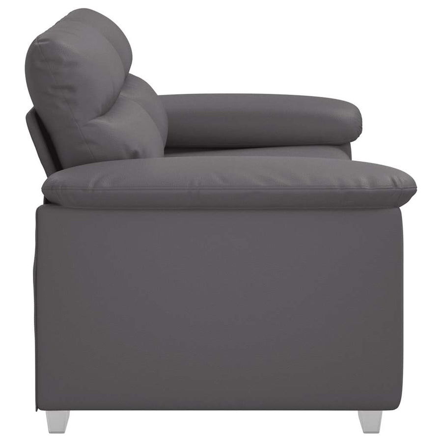 2-zitsbank grijs 120 cm kunstleer