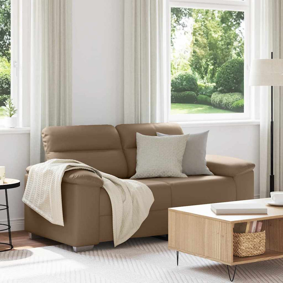 2-zitsbank Cappuccino 160x81x84 cm kunstleer