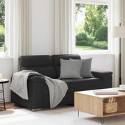 Tweezitsbank 160x81x84 cm kunstleer zwart