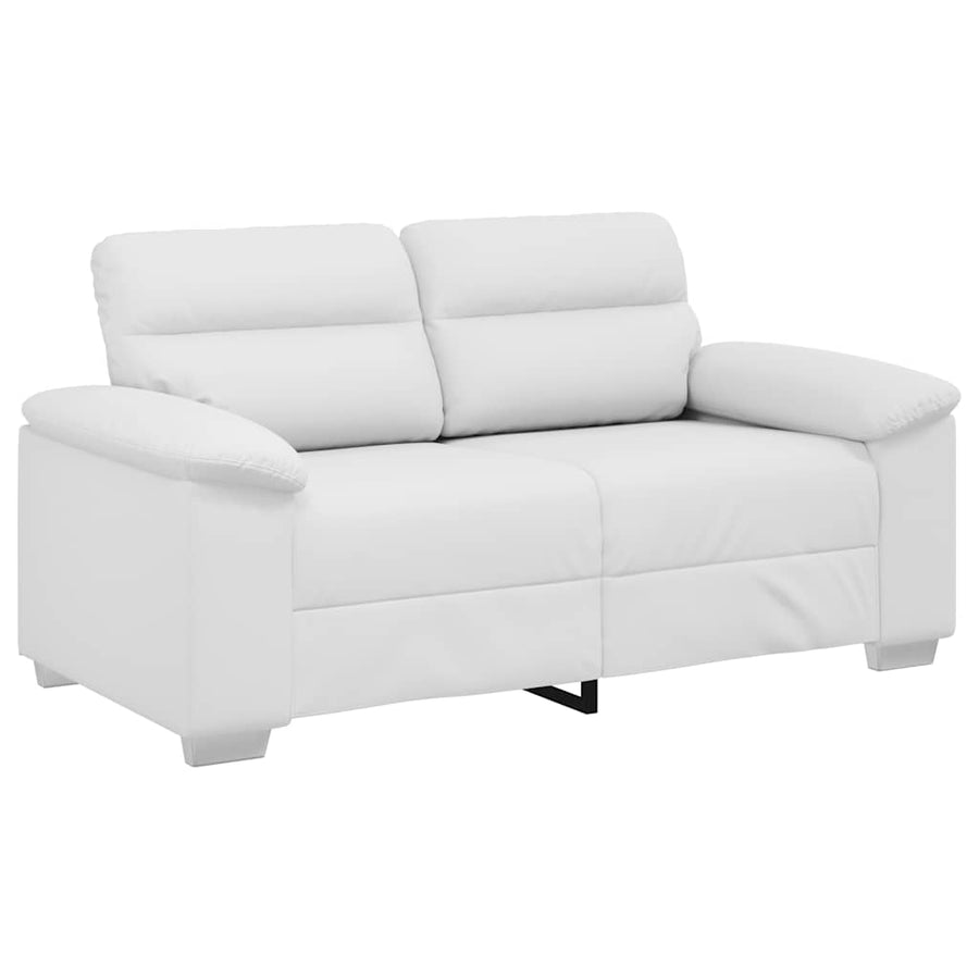 2-zitsbank wit 120 cm kunstleer