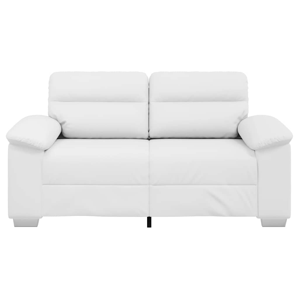 2-zitsbank wit 120 cm kunstleer