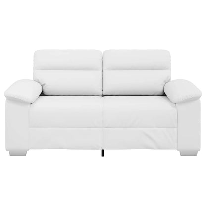 2-zitsbank wit 120 cm kunstleer