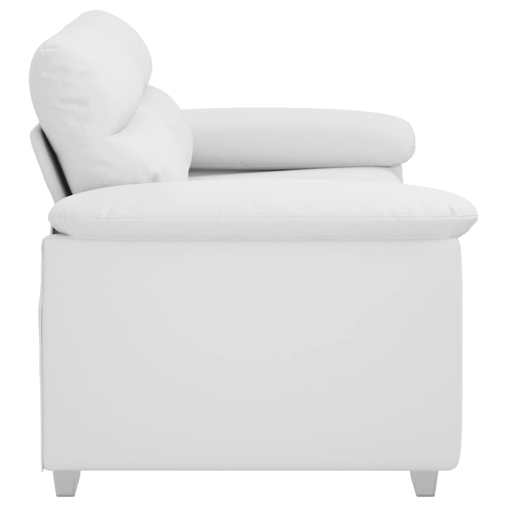 2-zitsbank wit 120 cm kunstleer