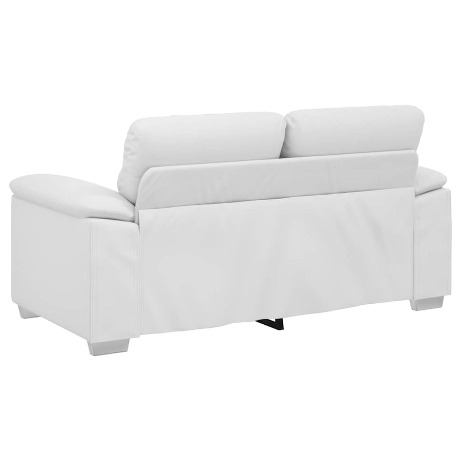2-zitsbank wit 120 cm kunstleer