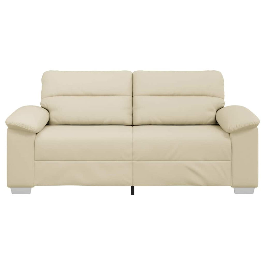 2-zitsbank crème 140 cm kunstleer