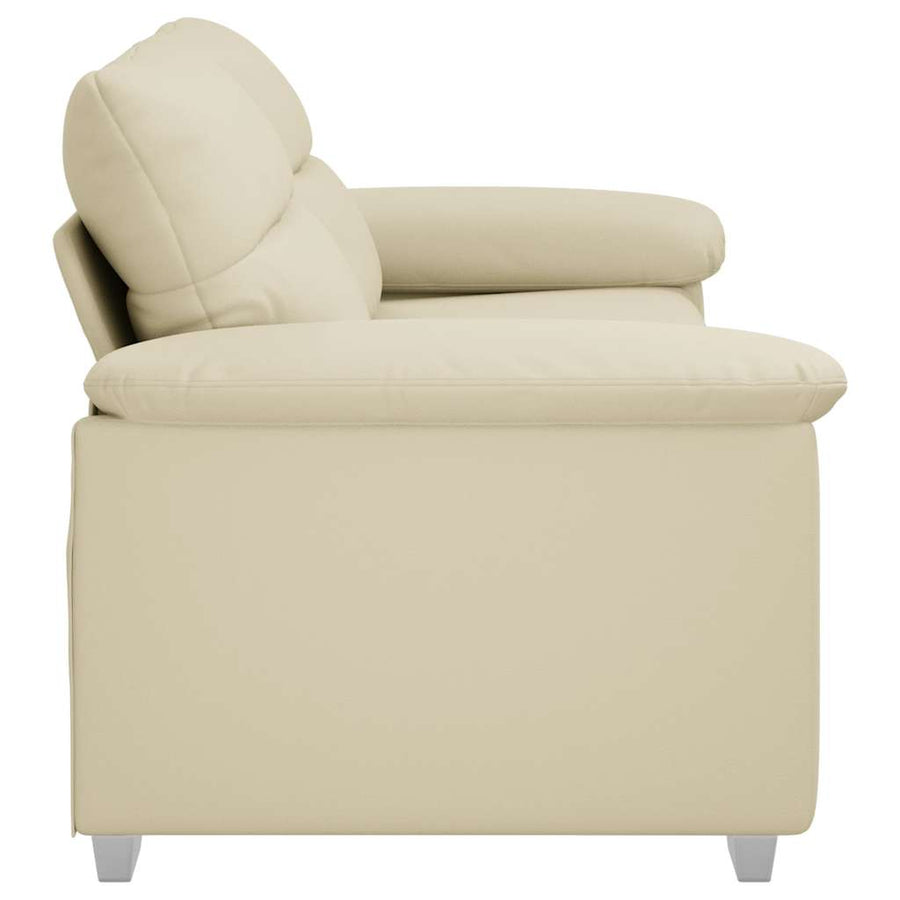 2-zitsbank crème 140 cm kunstleer