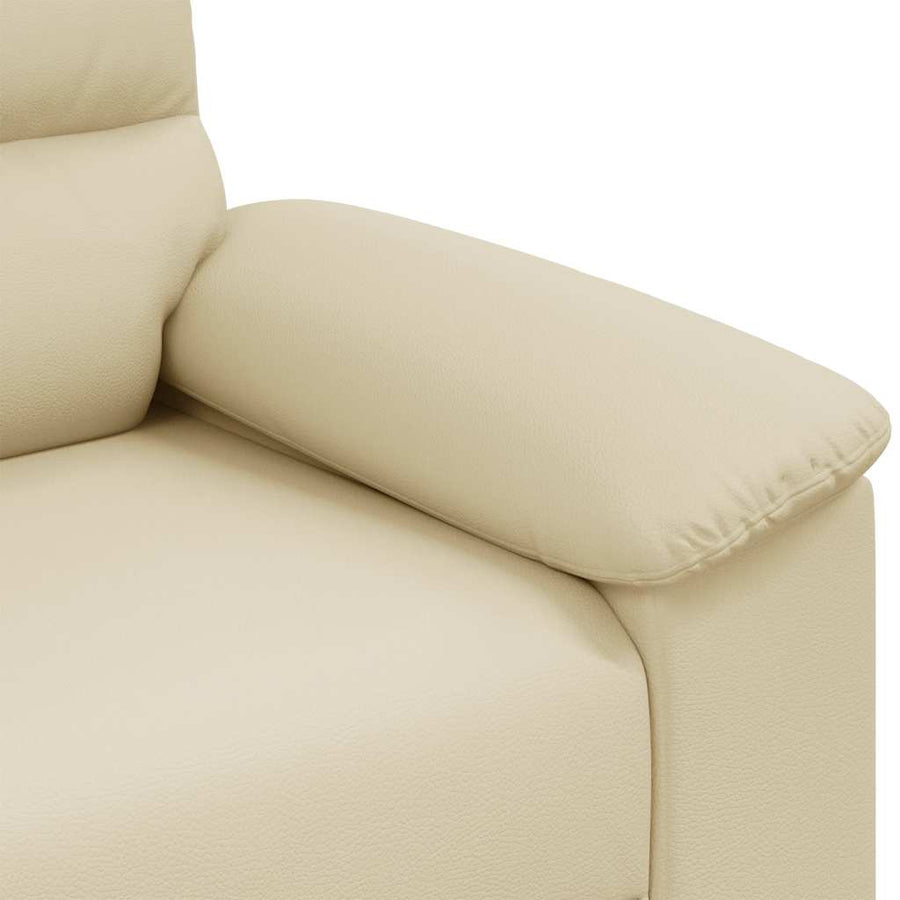 2-zitsbank crème 140 cm kunstleer