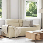 2-zitsbank crème 140 cm kunstleer