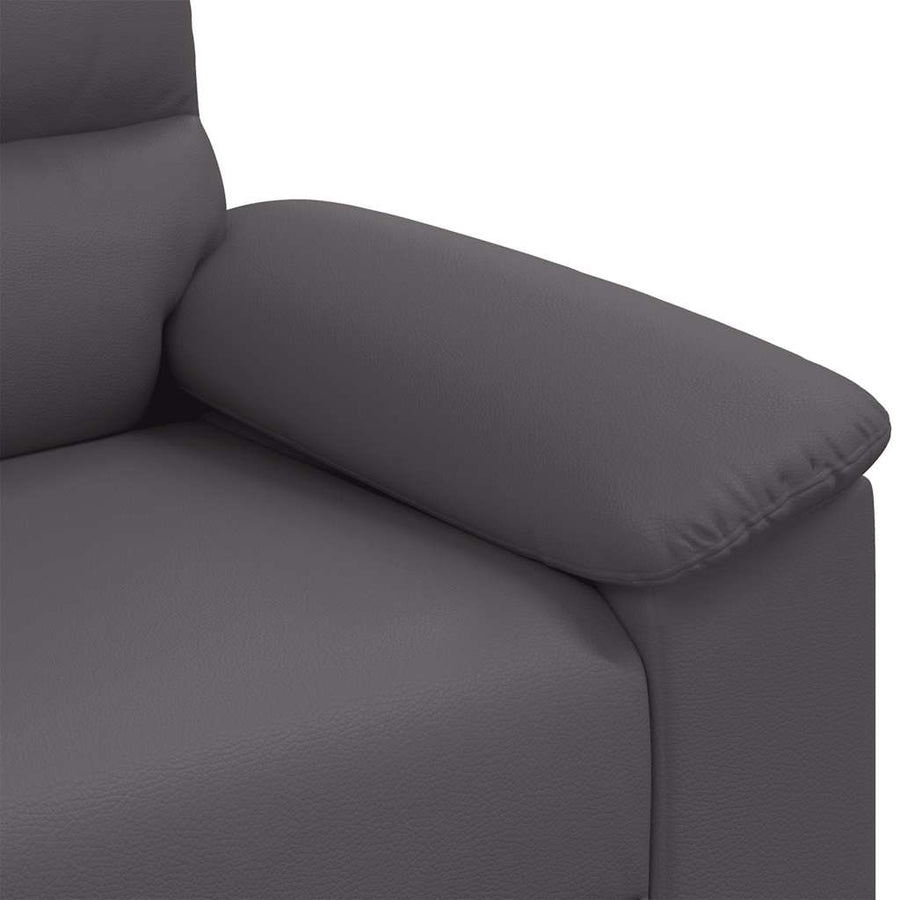 2-zitsbank grijs 140 cm kunstleer